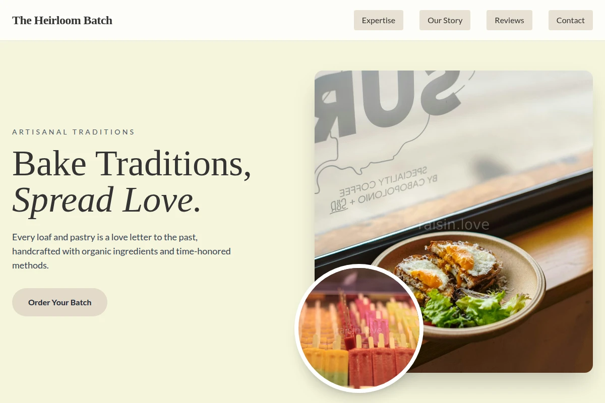 Handcrafted Specialty Food