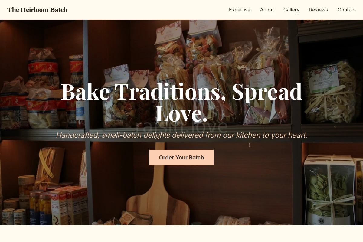 Small-batch Specialty Food